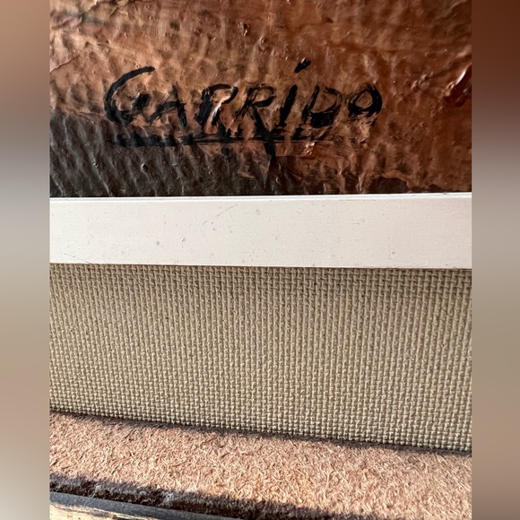 Vintage Framed painting - Picture 7 of 9